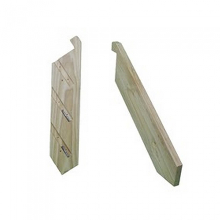 1-18 Tread pair domestic use stringers with Batten screws – KCSTAIR1